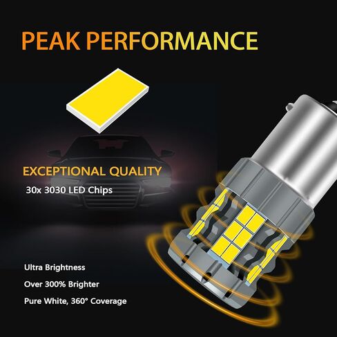 مصابيح إضاءة عكسية LED 3157 متوافقة مع دودج رام 1500 2500 3500 بيك اب 2003-2006، لمبة 3057، ضوء أبيض، التوصيل والتشغيل، حزمة من 2 in Kuwait