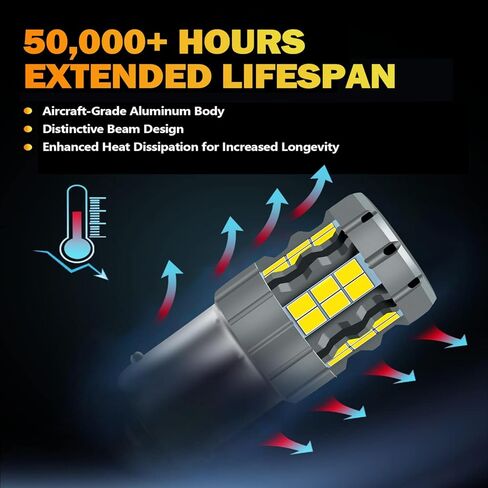 مصابيح إضاءة عكسية LED 3157 متوافقة مع دودج رام 1500 2500 3500 بيك اب 2003-2006، لمبة 3057، ضوء أبيض، التوصيل والتشغيل، حزمة من 2 in Kuwait