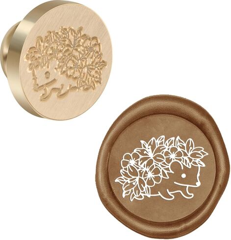 Flower Rat Wax Seal Stamp Copper 25mm Vintage Detachable Sealing Stamp Brass and A Wood Handle Pattern Stamp Head Letter Invitation Card Wedding Gift Package Holidays in Saudi Arabia