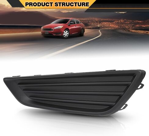 غطاء ضوء الضباب الأمامي للركاب الجانب الأيمن متوافق مع Ford Focus S 2015-2017، مناسب Ford Focus SE 2018 F1EZ17B814A، FO1039150 in Saudi Arabia