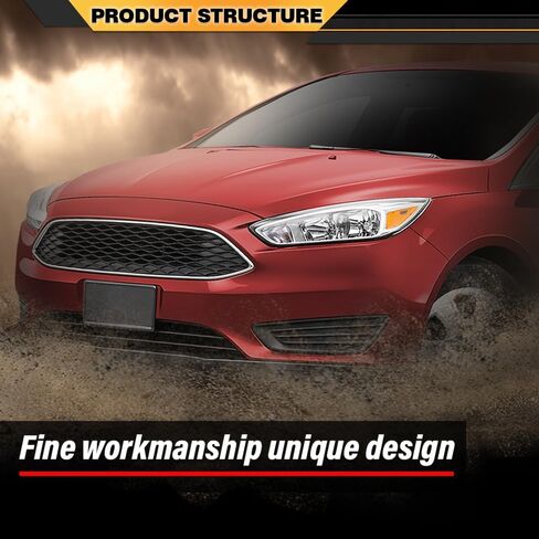 غطاء ضوء الضباب الأمامي للركاب الجانب الأيمن متوافق مع Ford Focus S 2015-2017، مناسب Ford Focus SE 2018 F1EZ17B814A، FO1039150 in Saudi Arabia