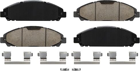 Detroit Axle - Brake Pads for Ford 2015-2018 Mustang 2016 2017 Ceramic Brake Pads w/Hardware Front & Rear Replacement in Saudi Arabia
