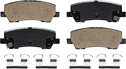 Detroit Axle - Brake Pads for Ford 2015-2018 Mustang 2016 2017 Ceramic Brake Pads w/Hardware Front & Rear Replacement in Saudi Arabia