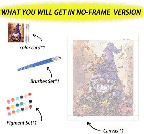 Abstract Woman Art Paint by Number Kits Golden Squares Background DIY Painting on Canvas with Brushes Acrylic Paints Unique Style Painting by Numbers for Adults 16x20 Inch（Without Frame） in Saudi Arabia