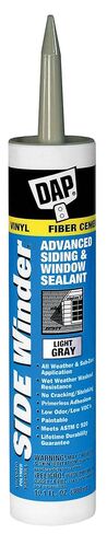 12 Pack Dap 00807 SIDE WINDER Advanced Polymer Siding & Window Sealant - Light Gray 10.1-oz Cartridge in Saudi Arabia