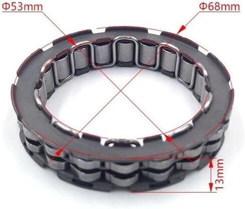 لـ KT Big Roller One Way Bearing Starter Clutch 20 الخرز 58440026000 عجلة مجانية 250EXC 400TXC 450 Rallye 525 Racing 620XC(58440026000 (4 قطعة)) in Kuwait