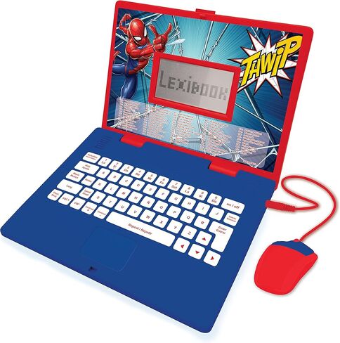 Lexibook Barbie, Educational and Bilingual Laptop in English/Spanish, Toy for Children with 124 Activities to Learn, Play Games and Music, Pink, JC598BBi2 in Saudi Arabia