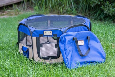 Armarkat PP001B Blue and Beige Portable Playpen in Saudi Arabia