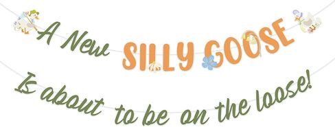 Silly Goose Baby Shower Decor Goose Baby Shower Decors A New Silly Goose Is About To Be On The Loose Banner Floral Goose Gender Reveal Decors Fun Farm Animal Geese Birthday Decor Flower Lawn Party Supplies in Saudi Arabia