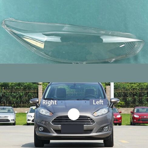 Transparent Headlight Cover Compatible With F-ord Fiesta 2013-2015 - Plexiglass Lens Replacement(Right) in Saudi Arabia