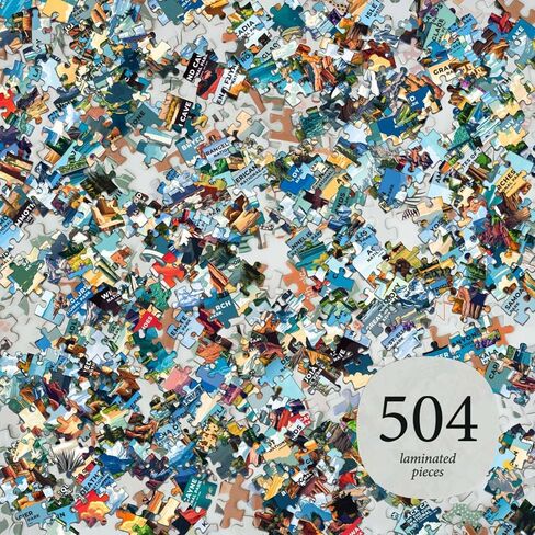 ألغاز الصور المقطوعة للبالغين 500 قطعة - ملونة وفريدة من نوعها مع ملصق كبير - حروف على الظهر - فن الذكاء الاصطناعي - Rompecabezas para Adultos - هدايا للبالغين والأزواج والمراهقين (المتنزهات الوطنية) in Kuwait