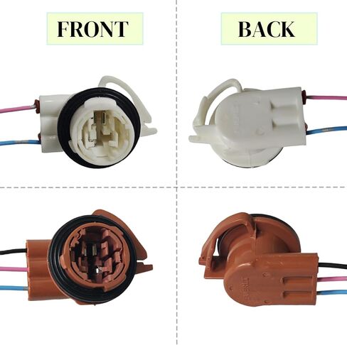 3156 3157 4 قطع سلكية مسبقًا، وصلة مقبس ضفيرة، تركيب مصابيح LED بديلة لسيارة شيفروليه سيلفرادو GM-C سييرا، ضوء إشارة الانعطاف، ضوء الفرامل، ضوء النهار الجري in Kuwait