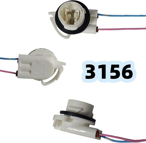 3156 3157 4 قطع سلكية مسبقًا، وصلة مقبس ضفيرة، تركيب مصابيح LED بديلة لسيارة شيفروليه سيلفرادو GM-C سييرا، ضوء إشارة الانعطاف، ضوء الفرامل، ضوء النهار الجري in Kuwait