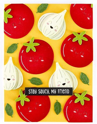 مجموعة طوابع Spellbinders STP-263 Stay Saucy Clear من مجموعة BUON Appetito in Saudi Arabia