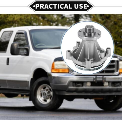 مضخة مياه متوافقة مع Ford F-150 2009-2010 لسيارة Ford F-150 Heritage 2004، مضخة مياه ذات محرك أمامي فضي معدني متين in Saudi Arabia