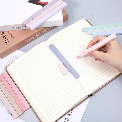 12 Pcs Highlighters Assorted Colors 12 Colors Bible Highlighter Chisel Tip Cute Highlighters Aesthetic No Bleed Highlighter Pens for Journaling Planner Notes Supplies in Kuwait