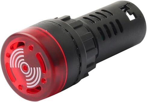 Buzzer Flash Plastic AC/DC 220v24v380v Intermittent with Light LED Sound and Light Alarm AD16-22SM(AC220V) in Saudi Arabia