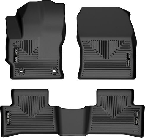 Husky Liners Weatherbeater Floor Mats | Fits 2022-2026 Toyota Corolla Cross (Front Wheel Drive Only) | Front & 2nd Row, 3-pc Black - 95291 in Saudi Arabia