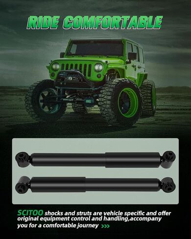 SCITOO Rear Pair Shock Absorbers Struts Compatible with 2007-2012 for Nissan for Sentra, Replace 341659 5639 Automotive Shocks in Saudi Arabia