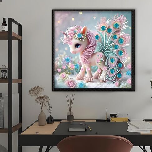 مجموعات الرسم الماسي XIYOUVIGOR 5D للبالغين، مجموعات فنية ماسية ذات شكل خاص للمبتدئين، فن الأحجار الكريمة، مجموعات طلاء أحجار الراين الكريستالية الماسية الحيوانية لهدية ديكور الحائط المنزلي in Kuwait