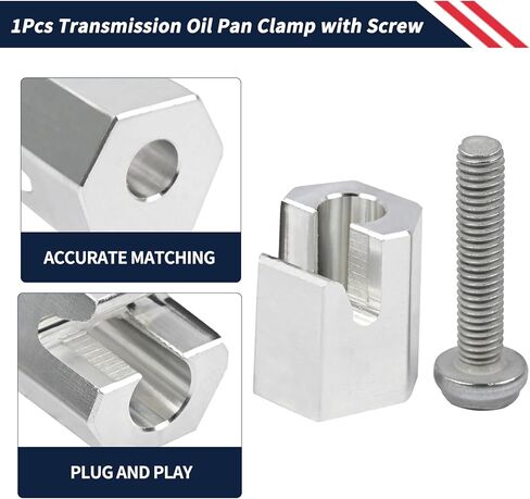 Transmission Oil Pan Clamp with Bonus Screw 05196073AA, Compatible with Dodge Chrysler for Jeep Wrangler 2002-2020 Transmission Oil Pan Clamps with Torx Head Bolts Replace 52108334AA 5196073AA in Saudi Arabia