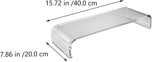Veemoon Acrylic Monitor Stand Riser 40X20X10Cm Computer Monitor Holder with Keyboard Storage for Home Office Desk Organization in Saudi Arabia