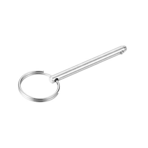 uxcell 4Pcs 6mmx60mm Quick Release Pins, Carbon Steel Marine Hardware for Marine Mountain Seat, Ship Outfitting, Shipbuilding, Silver in Saudi Arabia