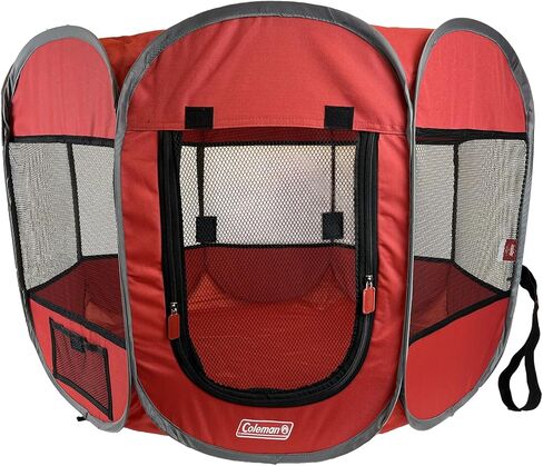 Coleman Foldable Portable Pet Playpen, 36" x 36" x 23", Navy and Teal in Saudi Arabia