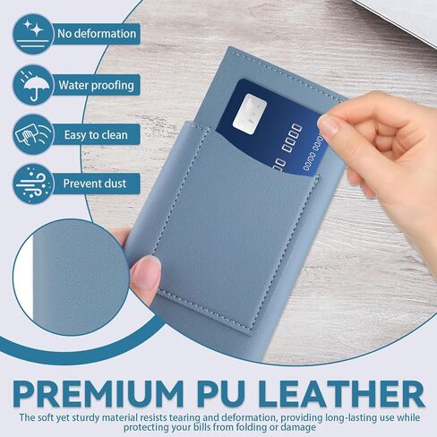 2 Pack 2-Slot Cash Envelope Wallet, Money Organizer & Credit Card Holder, PU Leather Cash Stuffing Wallet for Women Men Budgeting Cash Check Bill, Blue + Purple in Saudi Arabia