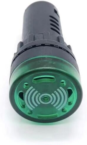 طنان الصوت والضوء متقطع مع ضوء فلاش LED إنذار AD16-22SM 22 مللي متر التيار المتناوب/تيار مستمر 12V24V220V(AD16-22SMyellow12V) in Saudi Arabia