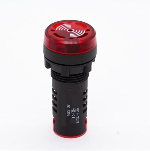 Flash Buzzer AD16-16SM AC DC DC Indicator Light Equipment Sound and Light Alarm Flash Buzzer(22mm Plastic Intermittent ac380v) in Saudi Arabia