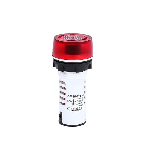 Flash 16 with Light SM380V Sound and Light Alarm Intermittent 220VAD22 AC/DC LED24V12V Buzzer(Black Without Light no Return or Exchange AC220V) in Kuwait