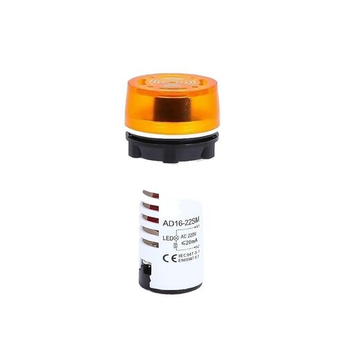 Flash 16 with Light SM380V Sound and Light Alarm Intermittent 220VAD22 AC/DC LED24V12V Buzzer(Black Without Light no Return or Exchange AC220V) in Kuwait