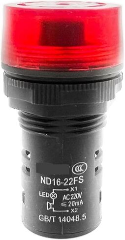 ضوء مؤشر LED صوت وضوء طنان SM AD ضوء إنذار ND16-22FS صفارة الإنذار 220 فولت مع ضوء 24 فولت (ND16-22FSAC/DC24V红) in Saudi Arabia