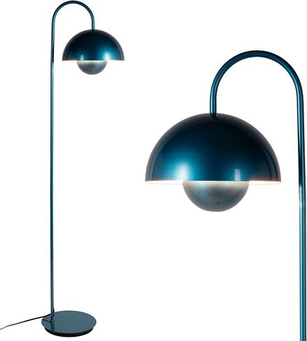 Arc Floor Lamps for Living Room, Mushroom 63" Tall Standing Lamps Decorative Floor Lamp Colorful Farmhouse E26 Lighting Fixture, Vintage Bedroom Modern Floor Lamp (Bright Black) in Kuwait