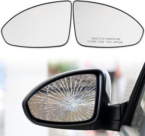 Door Rearview Mirror Lens Non-Heated Rearview Mirror Glass With Blind Spot Detection BLIS For Chevy Cruze 2011-2016 95215096 GM1324127 95215095 GM1325127(RightAnd Left Side) in Saudi Arabia