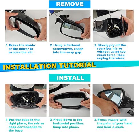Door Rearview Mirror Lens Non-Heated Rearview Mirror Glass With Blind Spot Detection BLIS For Chevy Cruze 2011-2016 95215096 GM1324127 95215095 GM1325127(RightAnd Left Side) in Saudi Arabia