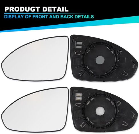 Door Rearview Mirror Lens Non-Heated Rearview Mirror Glass With Blind Spot Detection BLIS For Chevy Cruze 2011-2016 95215096 GM1324127 95215095 GM1325127(RightAnd Left Side) in Saudi Arabia