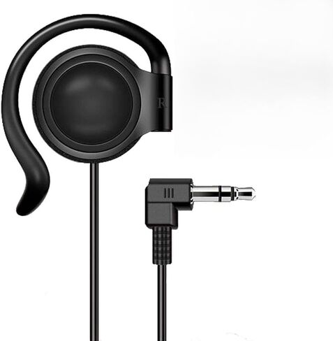 EXMAX 3.5mm Single Left Side Earphone Earbud Over Ear Headphone for EXD-101 ATG-100T EX-200N EX-100 Wireless Tour Guide Receiver Touring Groups Audience Radio Podcast Laptop MP3 (Left Side) in Saudi Arabia