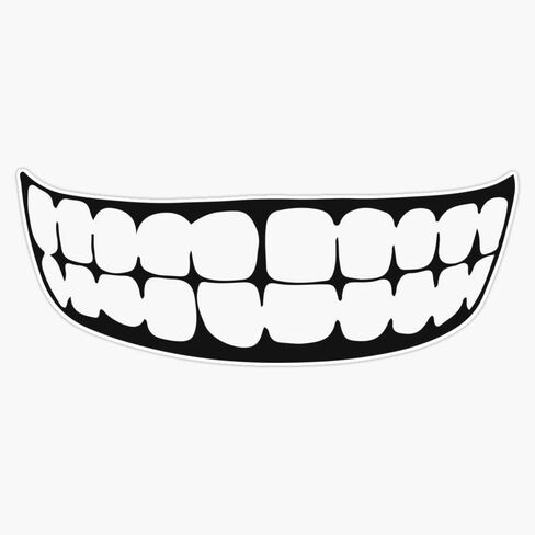 The Truth'S Mouth - Two Colour Vinyl Waterproof Sticker Decal Car Laptop Wall Window Bumper Sticker 5" in Kuwait