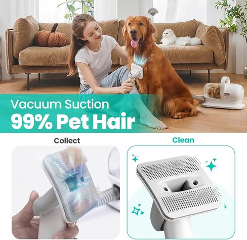 Neakasa P2 Pro Dog Grooming Kit, Pet Grooming Vacuum Suction 99% Hair, Professional Grooming Clippers with 5 Proven Grooming Tools, 2L Large-capacity Easy Empty Dustbin for Dogs Cats and Other Animals in Saudi Arabia