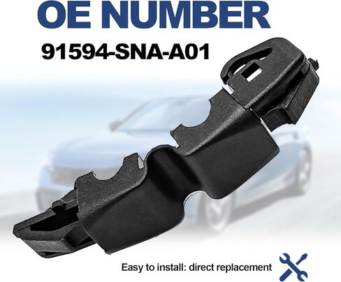 91594-SNA-A01 مشبك غطاء حشو الوقود، مثبت غطاء خزان الزيت متوافق مع Accord 2008-2017، CR-V 2007-2016، Civic 2006-2015، RDX 2007-2012 إلخ (أسود) in Saudi Arabia