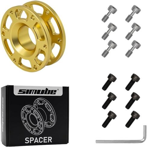 Tanlenki Simube Steering Wheel Spacer for 70mm Bolt Pattern Compatible, CNC-Machined Aluminum Alloy, Anodized Finish, Minimalist Design – Easy Bolt-On Installation in Saudi Arabia