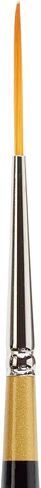 KINGART Premium Original Gold 9050-8 Script Liner Series Artist Brush, Golden Taklon Synthetic Hair, Short Handle, for Acrylic, Watercolor, Oil and Gouache Painting, Size 8 in Kuwait
