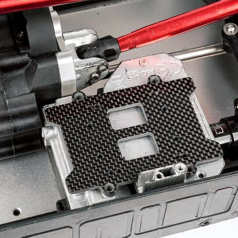 3MM Carbon Fiber ESC Tray Plate for Arrma 6S 1/7 Mojave 1/8 Kraton/Typhon/Notorious/Talion/Outcast,No-Drill ESC Mounting Bracket Fixing Plate,Mounting Receiver Tray Part AR320430 Upgrade Replace in Saudi Arabia