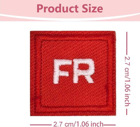 FR-Patches للملابس - 10 قطع رقعة مطرزة بديلة للملابس، رقعة إصلاح مكواة مطرزة مقاومة للهب لملابس العمل والسترات الجينز وحقيبة الظهر وقبعة موحدة من الدنيم in Saudi Arabia