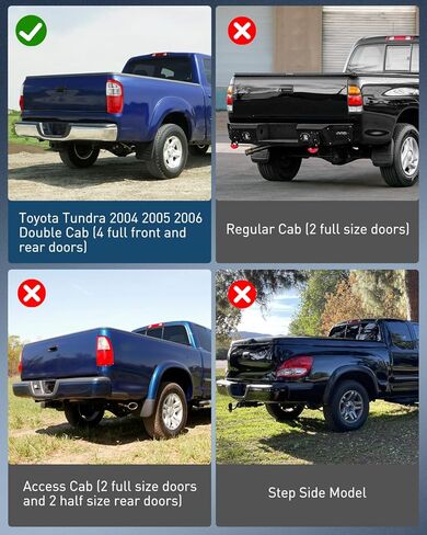 مجموعة الضوء الخلفي Nilight متوافقة مع 2004 2005 2006 Toyota Tundra 4 أبواب الكابينة المزدوجة وطاقم الكابينة الخلفية ضوء خلفي طراز OE استبدال جانب الركاب in Kuwait