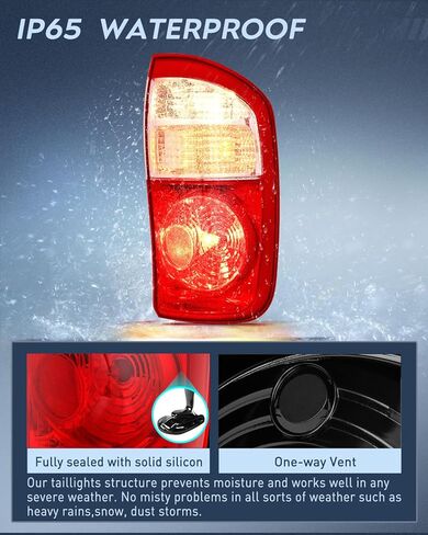 مجموعة الضوء الخلفي Nilight متوافقة مع 2004 2005 2006 Toyota Tundra 4 أبواب الكابينة المزدوجة وطاقم الكابينة الخلفية ضوء خلفي طراز OE استبدال جانب الركاب in Kuwait
