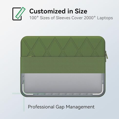 Smatree Laptop Sleeve for 15.6 inch GIGABYTE AERO 5 KE4/XE4, AERO 16 OLED XD/YD, AERO 15 OLED KC/XC/YC,AERO 15 XC, Protective Case with Pocket, YKK Zipper, Patented Shockproof Design, Green (E613G) in Saudi Arabia