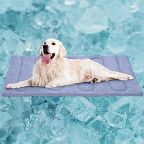 Dog Cooling Mat - Cat Cooling Mat Thicken Self Cooling Mat for Small Medium Large Dogs and Cat, Easy Washable,Water Absorption Top,Materials Safe, 28x20 inch in Kuwait